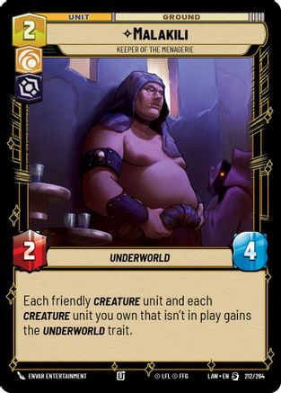 Malakili - Keeper of the Menagerie (212/264) - A Lawless Time - A Lawless Time - Card Brawlers | Quebec | Canada |