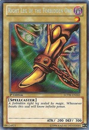 Right Leg of the Forbidden One [LCYW-EN302] Secret Rare