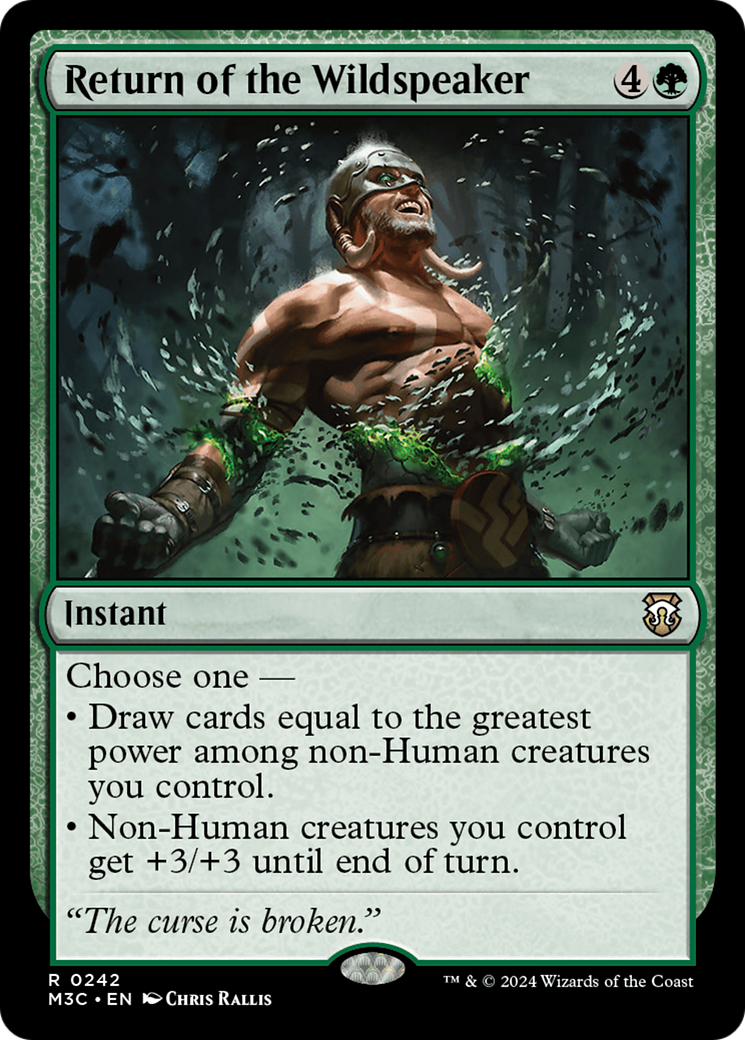 Return of the Wildspeaker (Ripple Foil) [Modern Horizons 3 Commander] - Magic: The Gathering - Card Brawlers | Quebec | Canada |
