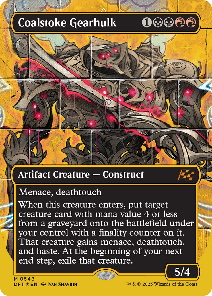 Coalstoke Gearhulk (Borderless) (First-Place Foil) [Aetherdrift] - Magic: The Gathering - Card Brawlers | Quebec | Canada |