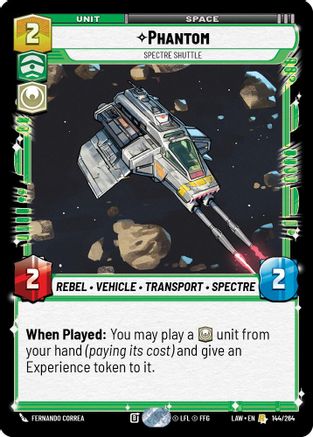 Phantom - Spectre Shuttle (144/264) - A Lawless Time - A Lawless Time - Card Brawlers | Quebec | Canada |