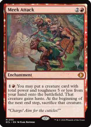 Meek Attack (PPECL-151) - Promo Pack: Lorwyn Eclipsed