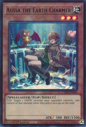 Aussa the Earth Charmer [CH02-EN004] Ultra Rare - THE CHRONICLES DECK: Spirit Charmers (All-Foil Edition) - Card Brawlers | Quebec | Canada |