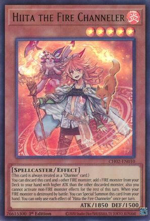 Hiita the Fire Channeler [CH02-EN010] Ultra Rare - THE CHRONICLES DECK: Spirit Charmers (All-Foil Edition) - Card Brawlers | Quebec | Canada |