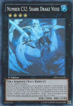 Number C32: Shark Drake Veiss [ABYR-EN039] Ghost Rare - Yu-Gi-Oh! - Card Brawlers | Quebec | Canada |
