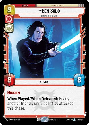 Ben Solo - Facing the Light (185/264) - A Lawless Time - A Lawless Time - Card Brawlers | Quebec | Canada |