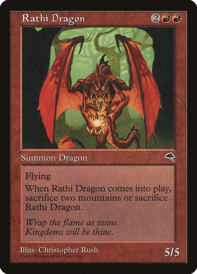 Rathi Dragon [Tempest] - Magic: The Gathering - Card Brawlers | Quebec | Canada |