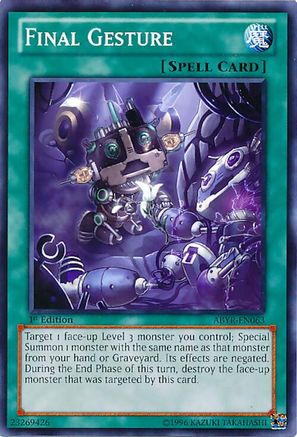 Final Gesture [ABYR-EN063] Common - Yu-Gi-Oh! - Card Brawlers | Quebec | Canada |