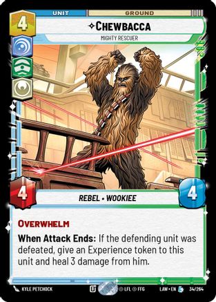Chewbacca - Mighty Rescuer (34/264) - A Lawless Time - A Lawless Time - Card Brawlers | Quebec | Canada |