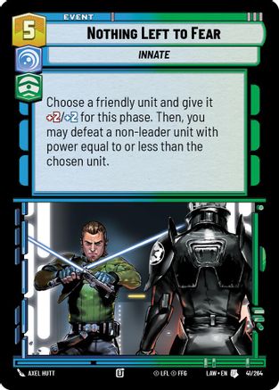 Nothing Left to Fear (47/264) - A Lawless Time - A Lawless Time - Card Brawlers | Quebec | Canada |