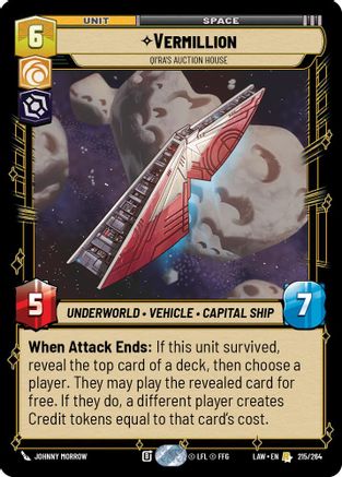 Vermillion - Qi'Ra's Auction House (215/264) - A Lawless Time - A Lawless Time - Card Brawlers | Quebec | Canada |