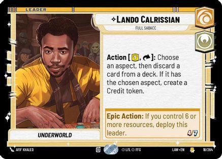 Lando Calrissian - Full Sabacc (18/264) - A Lawless Time - A Lawless Time - Card Brawlers | Quebec | Canada |