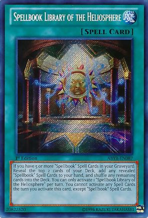 Spellbook Library of the Heliosphere [ABYR-EN087] Secret Rare - Yu-Gi-Oh! - Card Brawlers | Quebec | Canada |