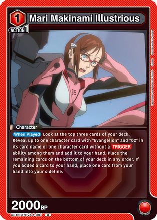 Mari Makinami Illustrious (091) (UE15BT/EVA-1-091) - UE15BT Evangelion New Theatrical Edition - UE15BT: Evangelion: New Theatrical Edition - Card Brawlers | Quebec | Canada |