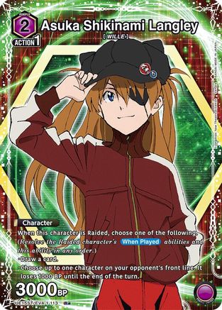 Asuka Shikinami Langley (113) (R*) (UE15ST/EVA-1-113) - UE15ST Evangelion New Theatrical Edition Starter Deck Foil - UE15ST: Evangelion: New Theatrical Edition Starter Deck - Card Brawlers | Quebec | Canada |