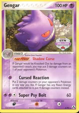 Gengar (5/92) (Gym Challenge) [EX: Legend Maker] - Pokémon - Card Brawlers | Quebec | Canada |