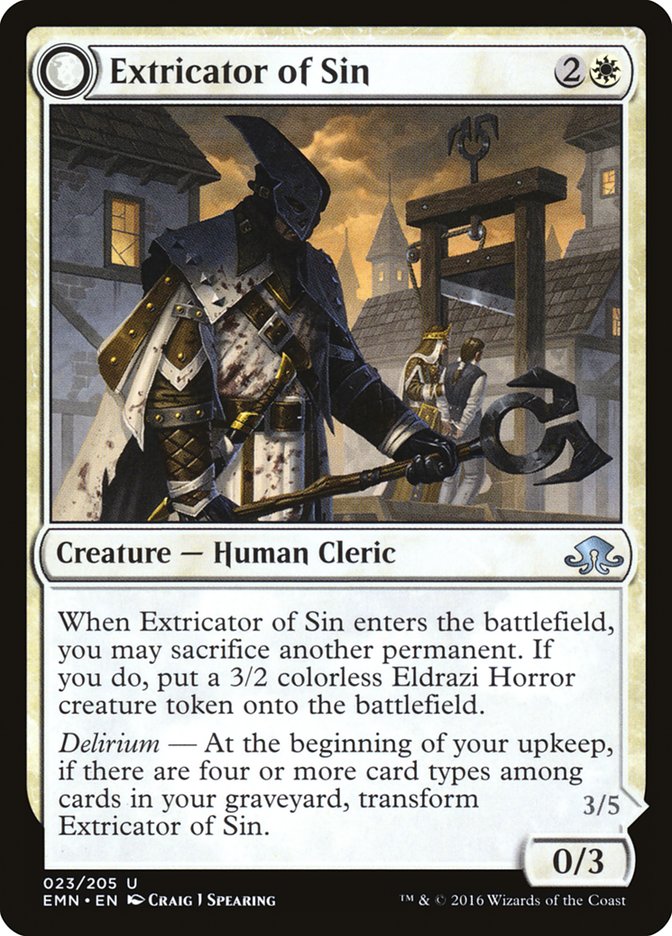 Extricator of Sin // Extricator of Flesh [Eldritch Moon] - Magic: The Gathering - Card Brawlers | Quebec | Canada |
