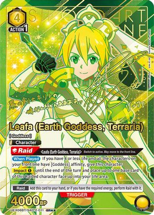 Leafa (Earth Goddess, Terraria) (SR**) (UEX06BT/SAO-2-011) - UEX06BT Sword Art Online Vol2 Foil - UEX06BT: Sword Art Online Vol.2 - Card Brawlers | Quebec | Canada |