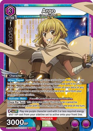 Argo (044) (UEX06BT/SAO-2-044) - UEX06BT Sword Art Online Vol2 Foil - UEX06BT: Sword Art Online Vol.2 - Card Brawlers | Quebec | Canada |