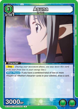 Asuna (063) (UEX06BT/SAO-2-063) - UEX06BT Sword Art Online Vol2 Foil - UEX06BT: Sword Art Online Vol.2 - Card Brawlers | Quebec | Canada |