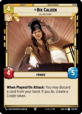 Bix Caleen - Selling Scrap (236/264) - A Lawless Time - A Lawless Time - Card Brawlers | Quebec | Canada |