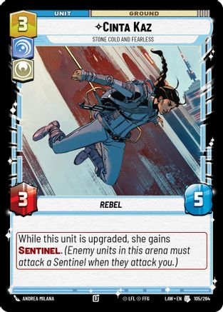 Cinta Kaz - Stone Cold and Fearless (105/264) - A Lawless Time - A Lawless Time - Card Brawlers | Quebec | Canada |