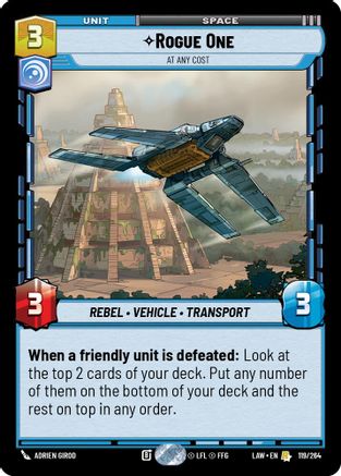 Rogue One - At Any Cost (119/264) - A Lawless Time - A Lawless Time - Card Brawlers | Quebec | Canada |