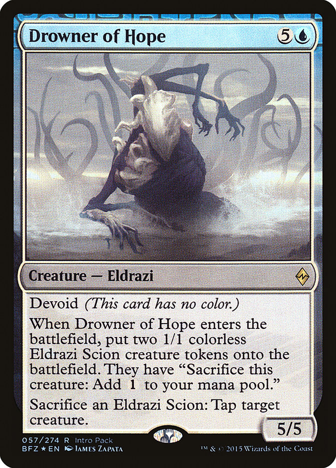 Drowner of Hope (Intro Pack) [Battle for Zendikar Promos] - Magic: The Gathering - Card Brawlers | Quebec | Canada |
