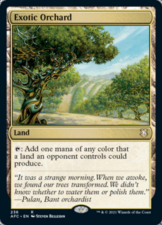 Exotic Orchard [Dungeons & Dragons: Adventures in the Forgotten Realms Commander] - Magic: The Gathering - Card Brawlers | Quebec | Canada |