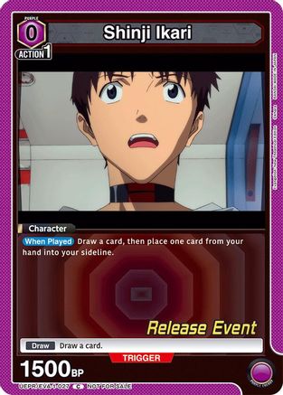 Shinji Ikari (027) (UEPR/EVA-1-027) - UE15BT Evangelion New Theatrical Edition Release Event Cards - UE15BT: Evangelion: New Theatrical Edition Release Event Cards - Card Brawlers | Quebec | Canada |