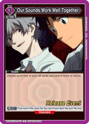 Our Sounds Work Well Together (UEPR/EVA-1-059) - UE15BT Evangelion New Theatrical Edition Release Event Cards - UE15BT: Evangelion: New Theatrical Edition Release Event Cards - Card Brawlers | Quebec | Canada |
