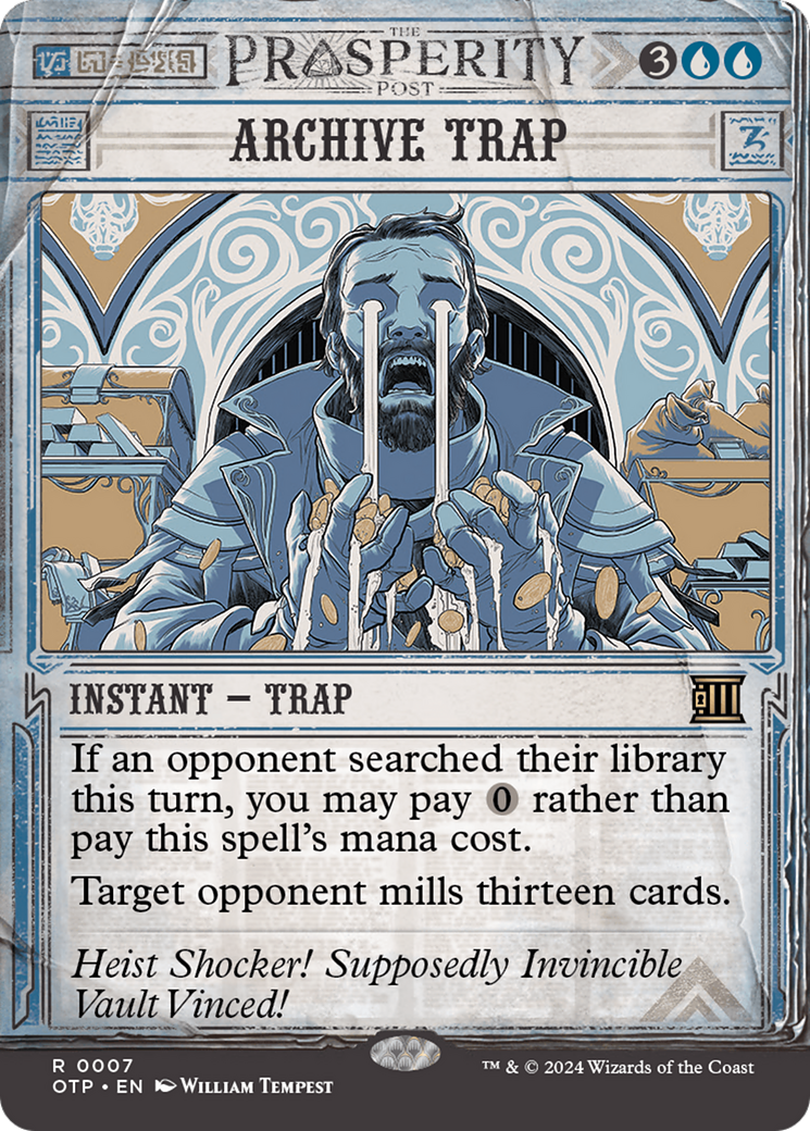 Archive Trap [Outlaws of Thunder Junction: Breaking News] - Magic: The Gathering - Card Brawlers | Quebec | Canada |
