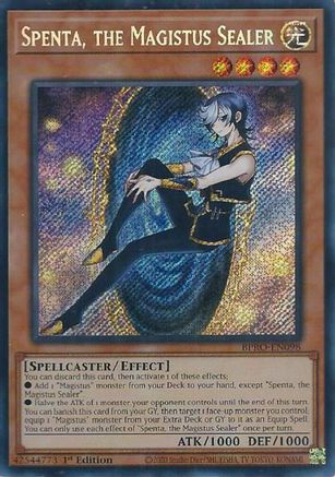Spenta, the Magistus Sealer [BPRO-EN098] Secret Rare - Burst Protocol - Card Brawlers | Quebec | Canada |