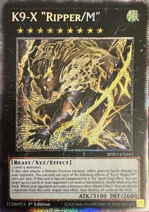K9-X "Ripper/M" [BPRO-EN043] Starlight Rare - Burst Protocol - Card Brawlers | Quebec | Canada |