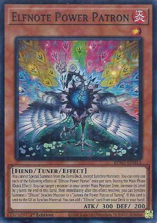 Elfnote Power Patron [BPRO-EN013] Super Rare - Burst Protocol - Card Brawlers | Quebec | Canada |