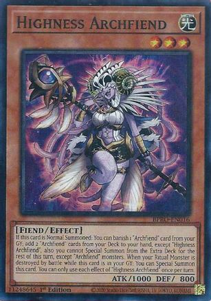 Highness Archfiend [BPRO-EN016] Super Rare - Burst Protocol - Card Brawlers | Quebec | Canada |