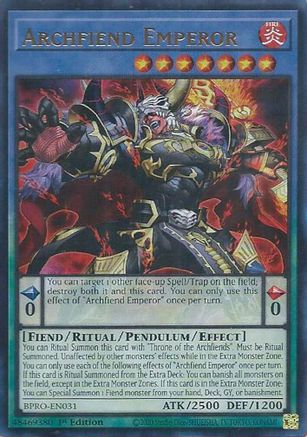 Archfiend Emperor [BPRO-EN031] Ultra Rare - Burst Protocol - Card Brawlers | Quebec | Canada |