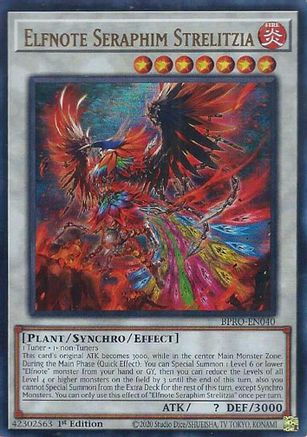 Elfnote Seraphim Strelitzia [BPRO-EN040] Ultra Rare - Burst Protocol - Card Brawlers | Quebec | Canada |