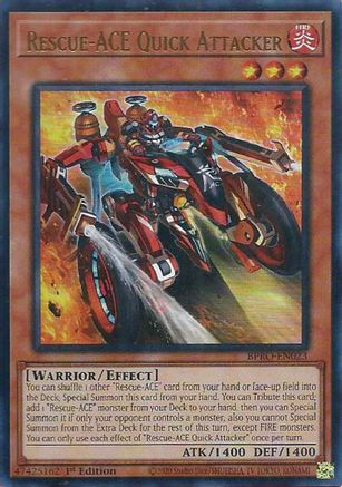 Rescue-ACE Quick Attacker [BPRO-EN023] Ultra Rare - Burst Protocol - Card Brawlers | Quebec | Canada |