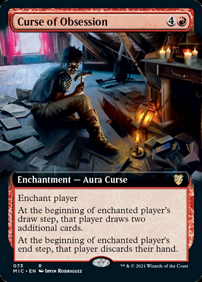 Curse of Obsession (Extended Art) [Innistrad: Midnight Hunt Commander] - Magic: The Gathering - Card Brawlers | Quebec | Canada |