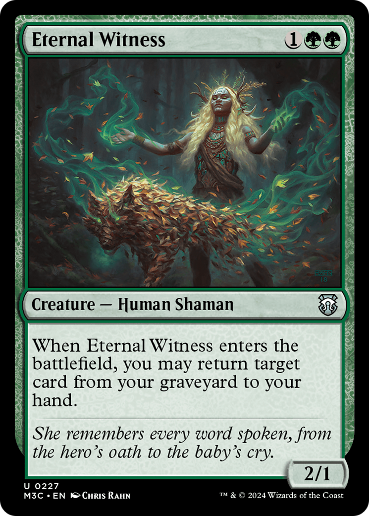 Eternal Witness (Ripple Foil) [Modern Horizons 3 Commander] - Magic: The Gathering - Card Brawlers | Quebec | Canada |