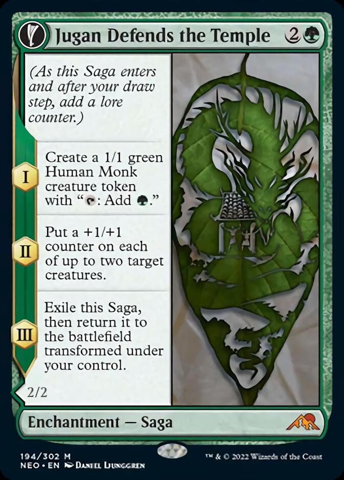 Jugan Defends the Temple // Remnant of the Rising Star [Kamigawa: Neon Dynasty] - Magic: The Gathering - Card Brawlers | Quebec | Canada |