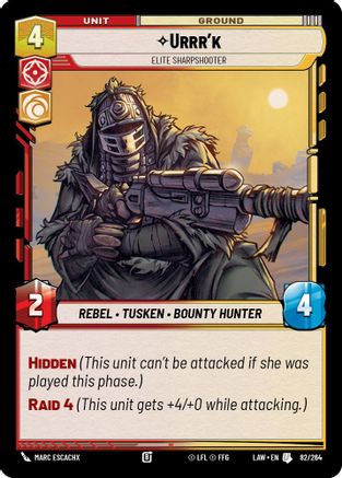 Urrr'k - Elite Sharpshooter (82/264) - A Lawless Time - A Lawless Time - Card Brawlers | Quebec | Canada |