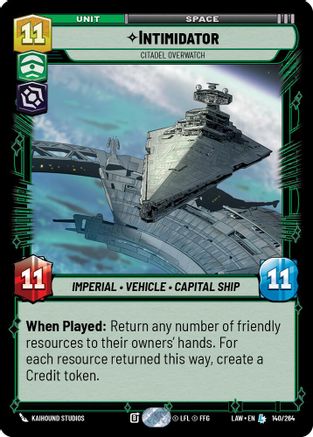 Intimidator - Citadel Overwatch (140/264) - A Lawless Time - A Lawless Time - Card Brawlers | Quebec | Canada |
