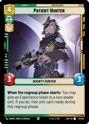 Patient Hunter (73/264) - A Lawless Time - A Lawless Time - Card Brawlers | Quebec | Canada |