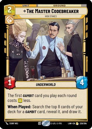 The Master Codebreaker - High Stakes (229/264) - A Lawless Time - A Lawless Time - Card Brawlers | Quebec | Canada |