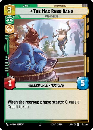 The Max Rebo Band - Jatz-Wailers (71/264) - A Lawless Time - A Lawless Time - Card Brawlers | Quebec | Canada |