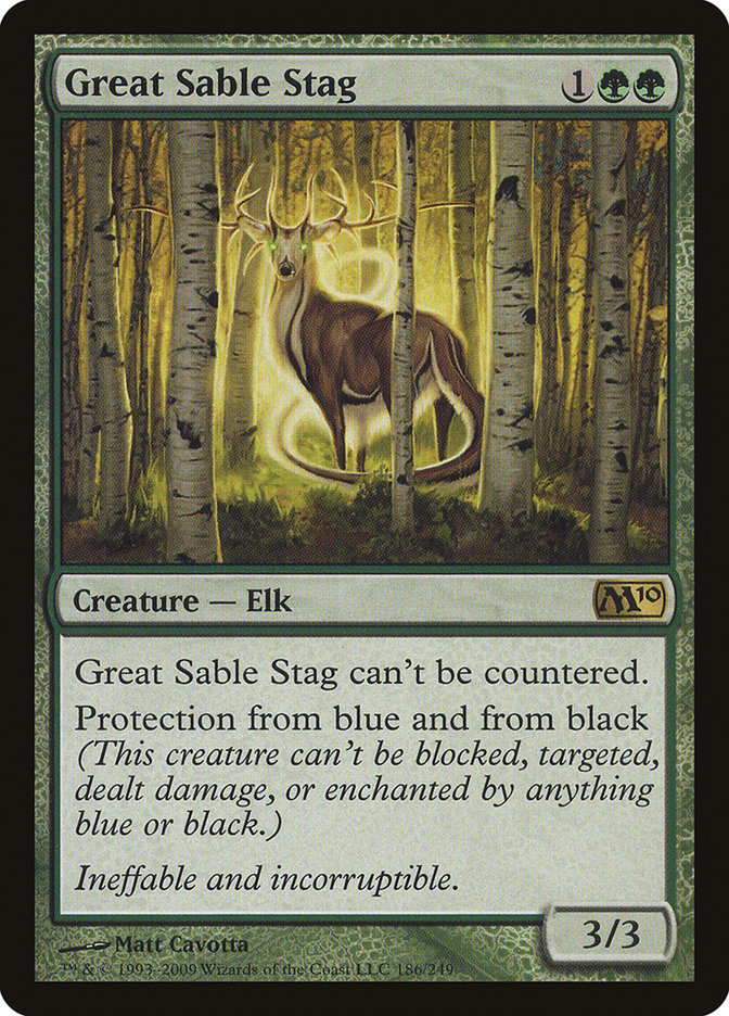 Great Sable Stag [Magic 2010] - Magic: The Gathering - Card Brawlers | Quebec | Canada |