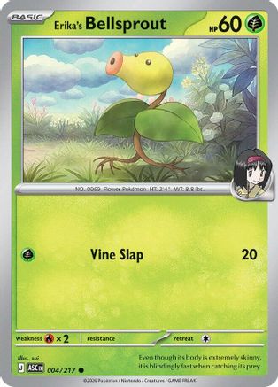 Erika's Bellsprout (004/null) - Reverse Holofoil [ME Ascended Heroes] - ME: Ascended Heroes - Card Brawlers | Quebec | Canada |