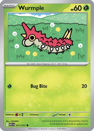 Wurmple (011/null) [ME Ascended Heroes] - ME: Ascended Heroes - Card Brawlers | Quebec | Canada |